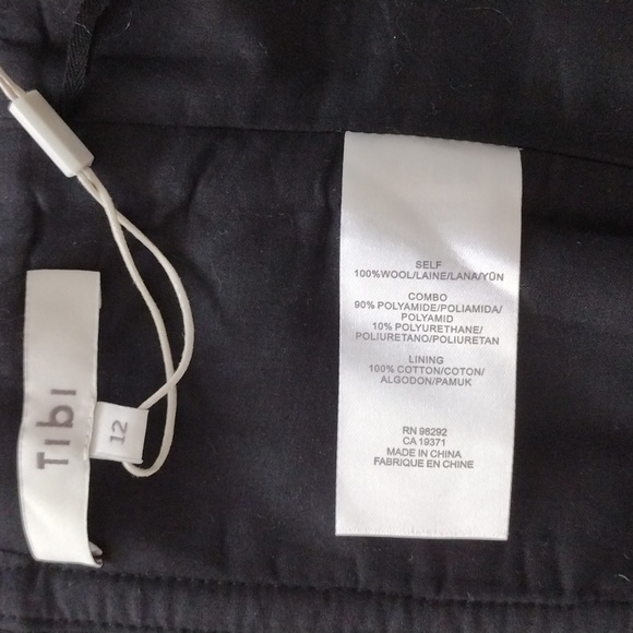 Tibi **NWT** Chester Checked Wool Corset. Size 12. - Picture 6 of 10